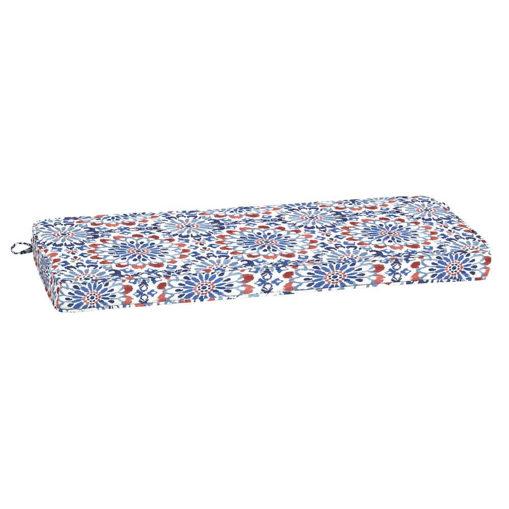 ProFoam 18 in. x 46 in. Clark Blue Rectangle Outdoor Bench Cushion