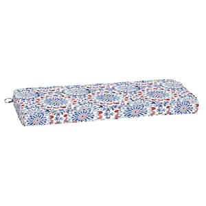 ProFoam 18 in. x 46 in. Clark Blue Rectangle Outdoor Bench Cushion