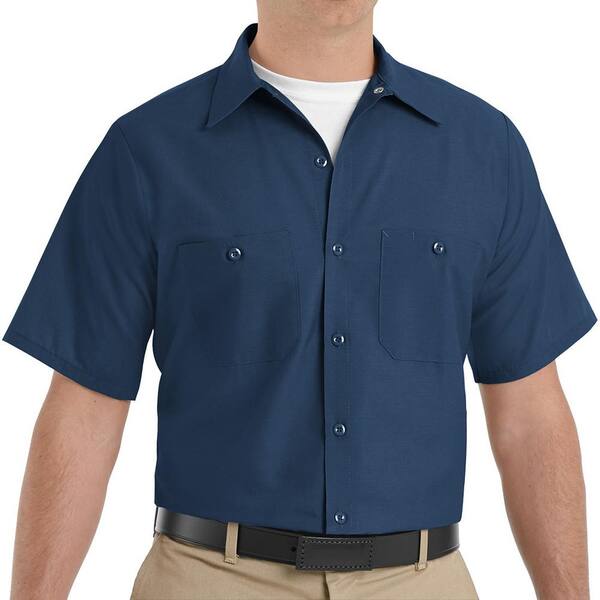 Navy Industrial Work Shirt SP24NV SSL XL