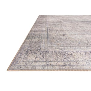 Wynter Silver/Charcoal 2 ft. x 5 ft. Oriental Printed Area Rug