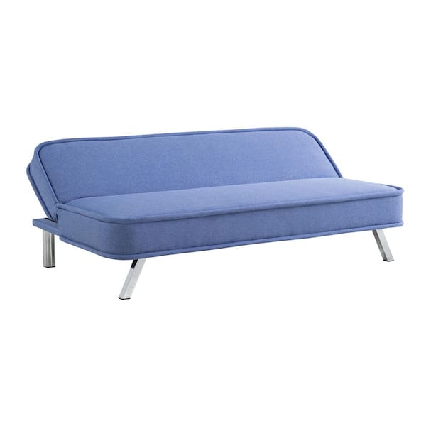 Serta Tennyson 66.1 in. Blue Woven Polyester Twin Size Sofa
