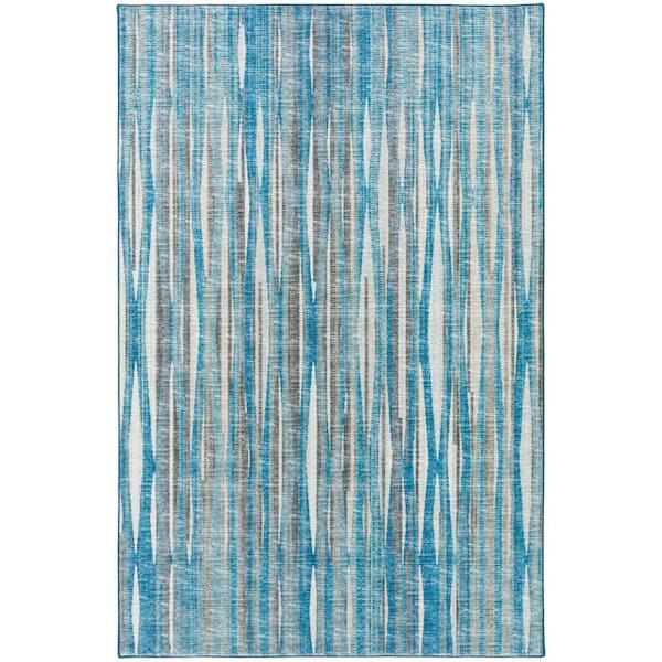 5 X 8 Blue Ombre Runner Rug