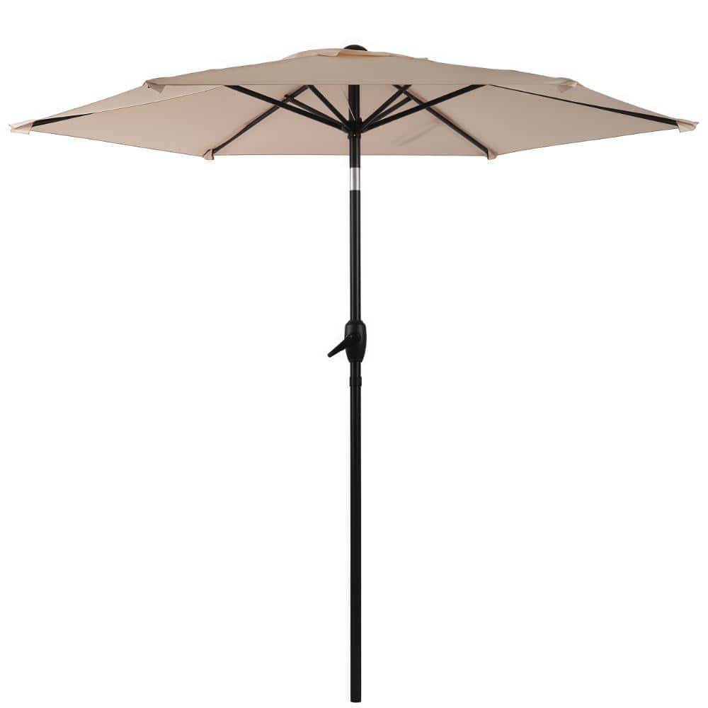10 FT Patio Umbrella, Outdoor Market Yard Umbrella, Sun Shade Umbrella with Push Button Tilt & Crank Mechanism, Beige price history on PriceWatchPro