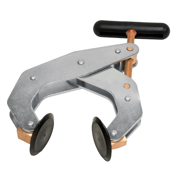 Kant-Twist 4-1/2 in. Jaw Urethane Pad Deep Reach Weaver-Grip T-Handle Cantilever Clamp