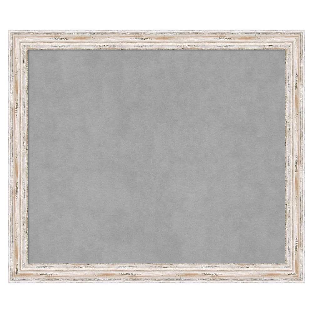 Alexandria White Wash Narrow 27 in. x 23 in. Framed Magnetic Board price history on PriceWatchPro