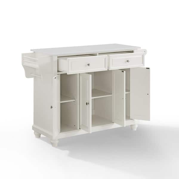 CROSLEY FURNITURE Cambridge White With Granite Top Full Size Kitchen Island - image 4