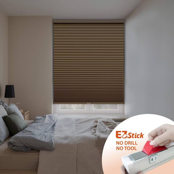 StyleWell EZ Stick No Drill No Tool Latte Cordless Blackout