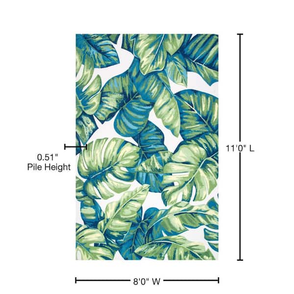 nuLOOM Lisa Floral Multi 9 ft. x 11 ft. Indoor/Outdoor Area Rug