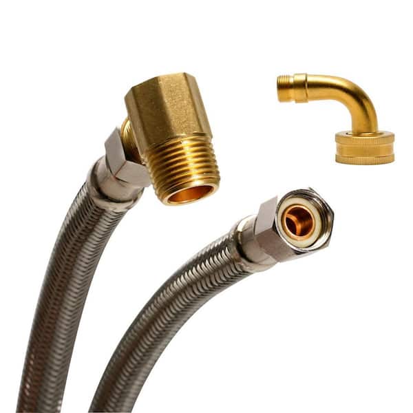 3/8 in. Comp x 3/8 in. Comp x 48 in. Length Braided Stainless Steel Dishwasher Connector