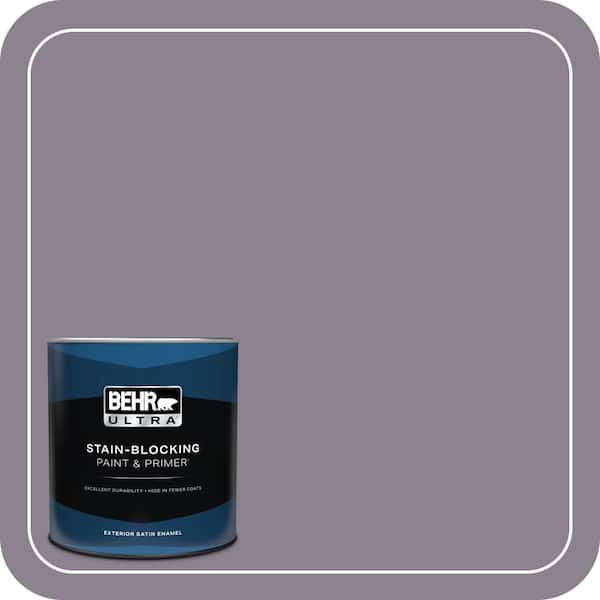 BEHR ULTRA 1 qt. #670F-5 Gothic Amethyst Satin Enamel Exterior Paint & Primer