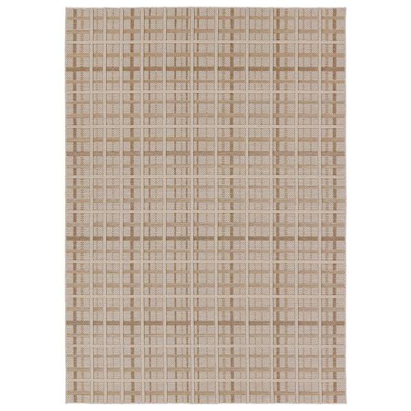 Jaipur Living Cecily 6 ft. x 9 ft. Brown/Cream Striped Indoor/Outdoor Area Rug