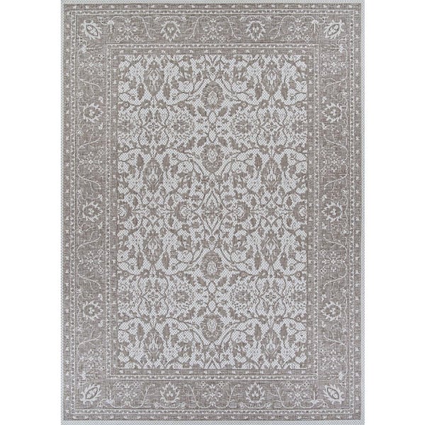Marseille Carmoux Mushroom 2 ft. x 4 ft. Indoor/Outdoor Area Rug