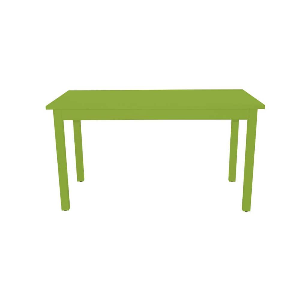 Chartreuse Wood 48.00 in. 4 Leg Base Dining Table Seats 4