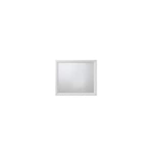 39 in. W x 35 in. H White Rectangle Dresser Mirror Mounts to Dresser with Frame