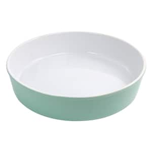 Stoneware Pie Pan in Turquoise