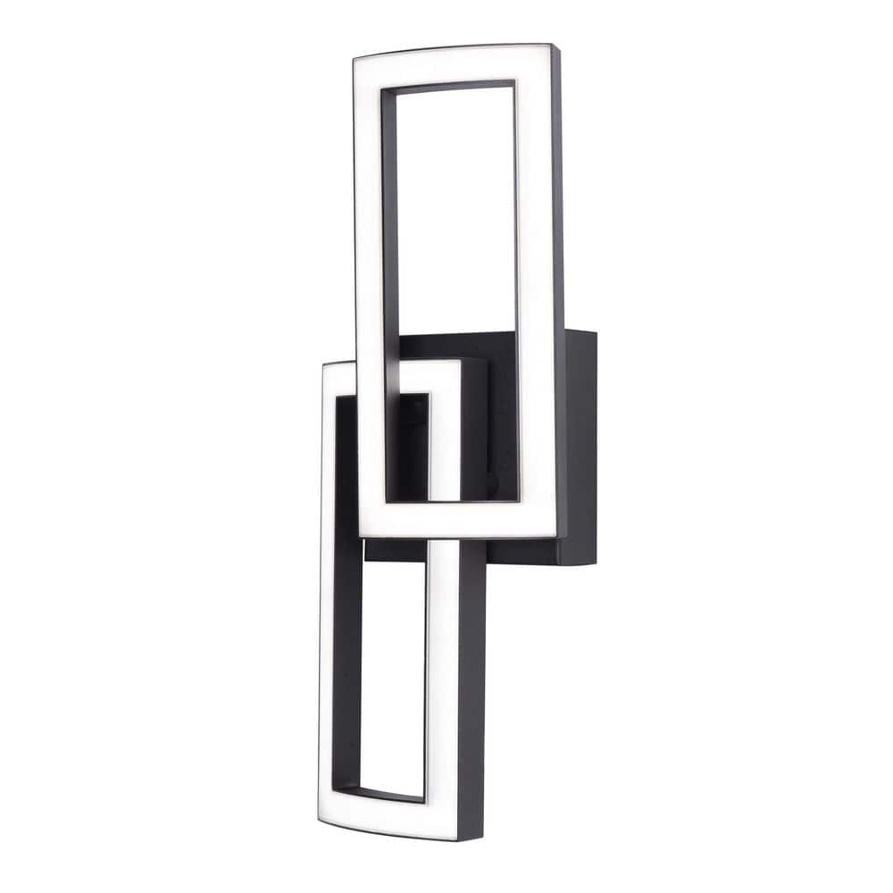 Sia 2-Light Black, White Wall Sconce with Acrylic Shade price history on PriceWatchPro