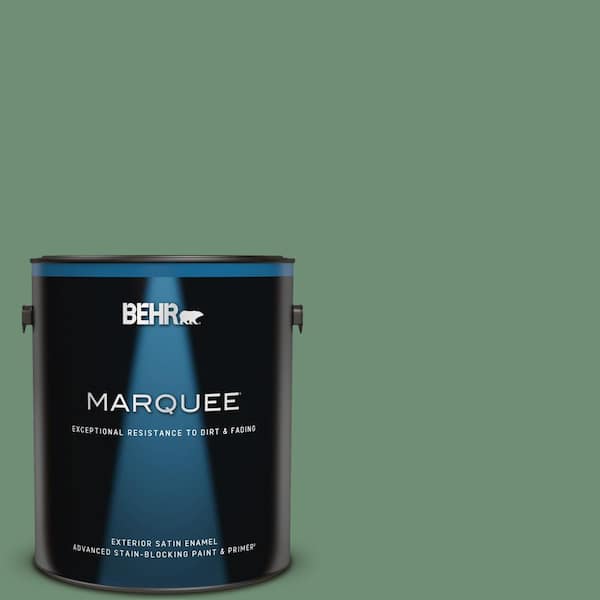 BEHR MARQUEE 1 gal. #QE-46 Ivy Wreath Satin Enamel Exterior Paint & Primer