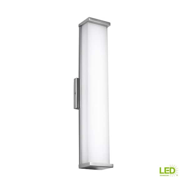 Generation Lighting Altron Polished Stainless Steel Outdoor Integrated LED Wall Mount Sconce