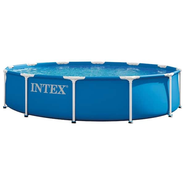 12 ft. X 30 in. Metal Frame Round Above Ground Swimming Pool, Pool Only, 30 in. Depth