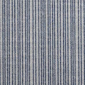 Living Bliss - Seaport - Blue 13.2 ft. 29.49 oz. Polyester Loop Installed Carpet