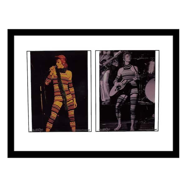 VENICE BEACH Collections David Bowie Ziggy Stardust in all his glory by Fairchild Paris Framed Graphic Print Abstract Art Print 18 in. x 14 in.