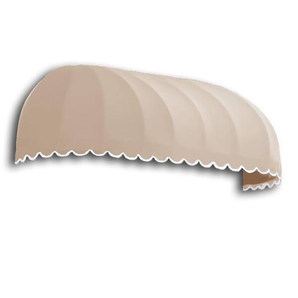 AWNTECH 5.38 ft. Wide Chicago Window/Entry Fixed Awning (31 in. x 24 in. D) in Tan