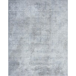 Grace Abstract Gray 9 ft. x 12 ft. Indoor Area Rug