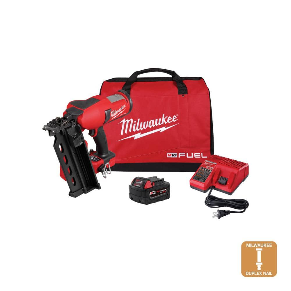 Milwaukee M18 FUEL 18-Volt Brushless Lithium-Ion Cordless 21-Degree ...