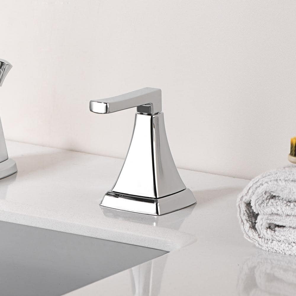 Lotto Chrome Polished Widespread 2-Handle Bathroom Faucet