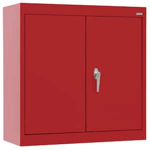 Wall Mounted Garage Cabinet in Red (30 in. W x 26 in. H x 12 in. D)