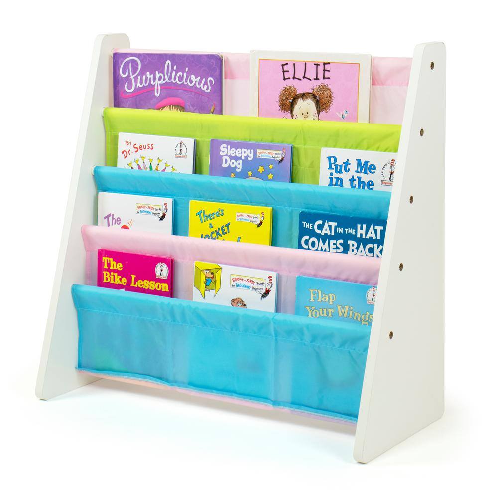Pastel Collection White/Pastel Book Rack Storage Bookshelf - thumbnail 8