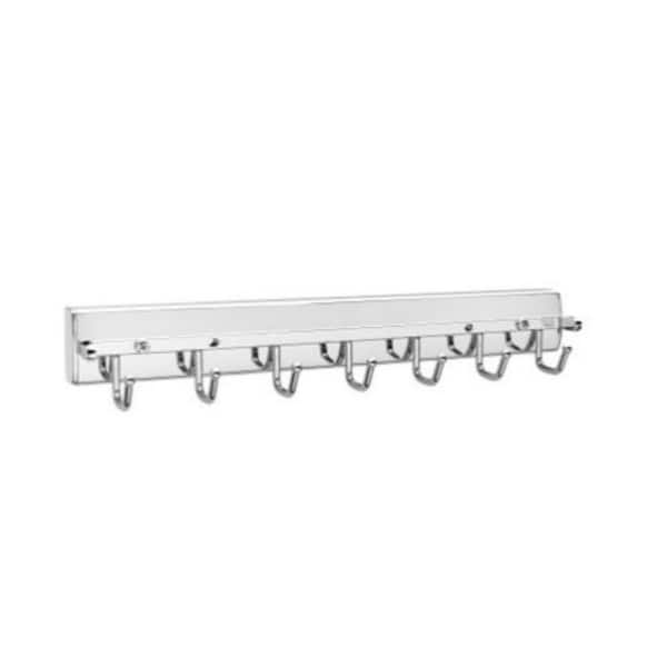 Rev-A-Shelf Sidelines 14 in. Chrome Pop Out Deluxe Belt and Tie Rack