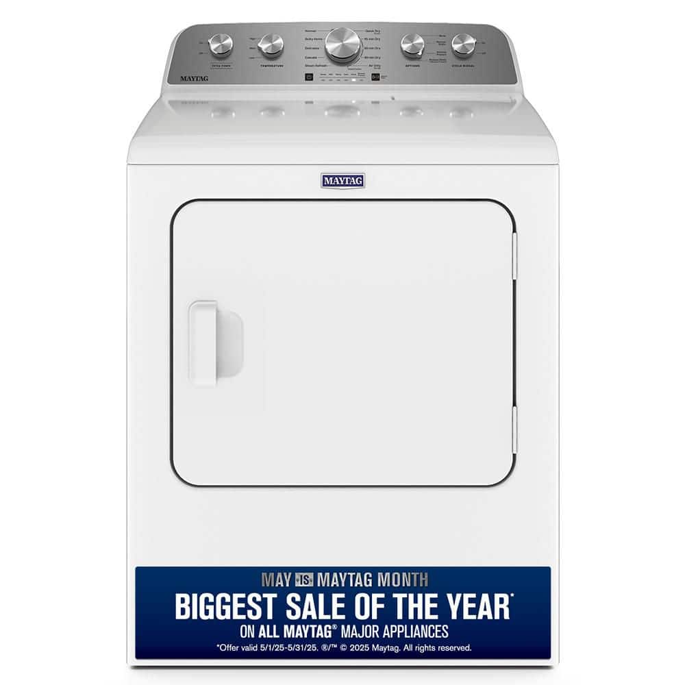 7.0 cu. ft. Vented Electric Dryer in White
