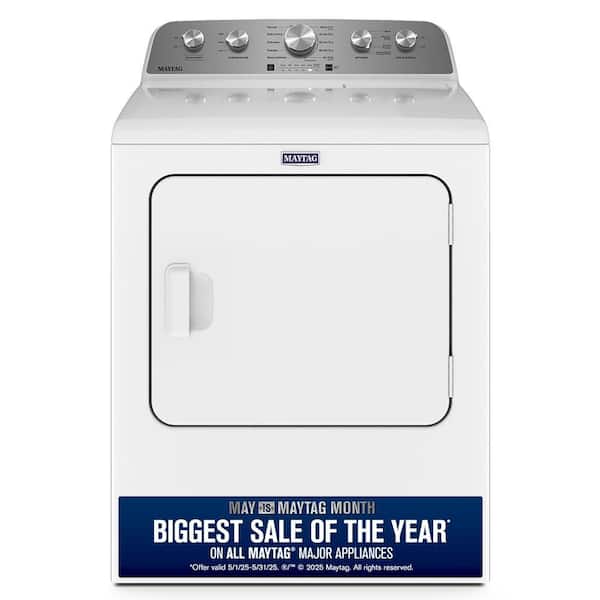 7.0 cu. ft. Vented Electric Dryer in White