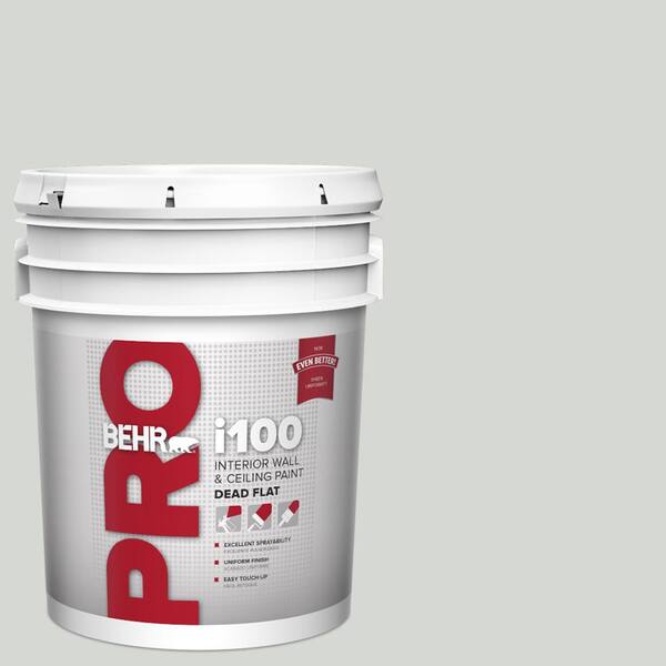 BEHR PRO 5 gal. #PPU25-13 Misty Coast Dead Flat Interior Paint