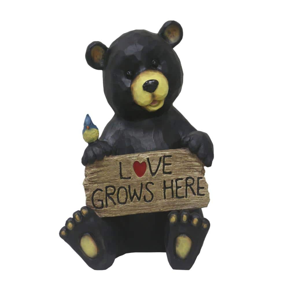 Sitting Bear Holding Love Sign Garden Decor price history on PriceWatchPro