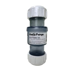 1-1/2 in. Clear Quiet PVC Check Valve