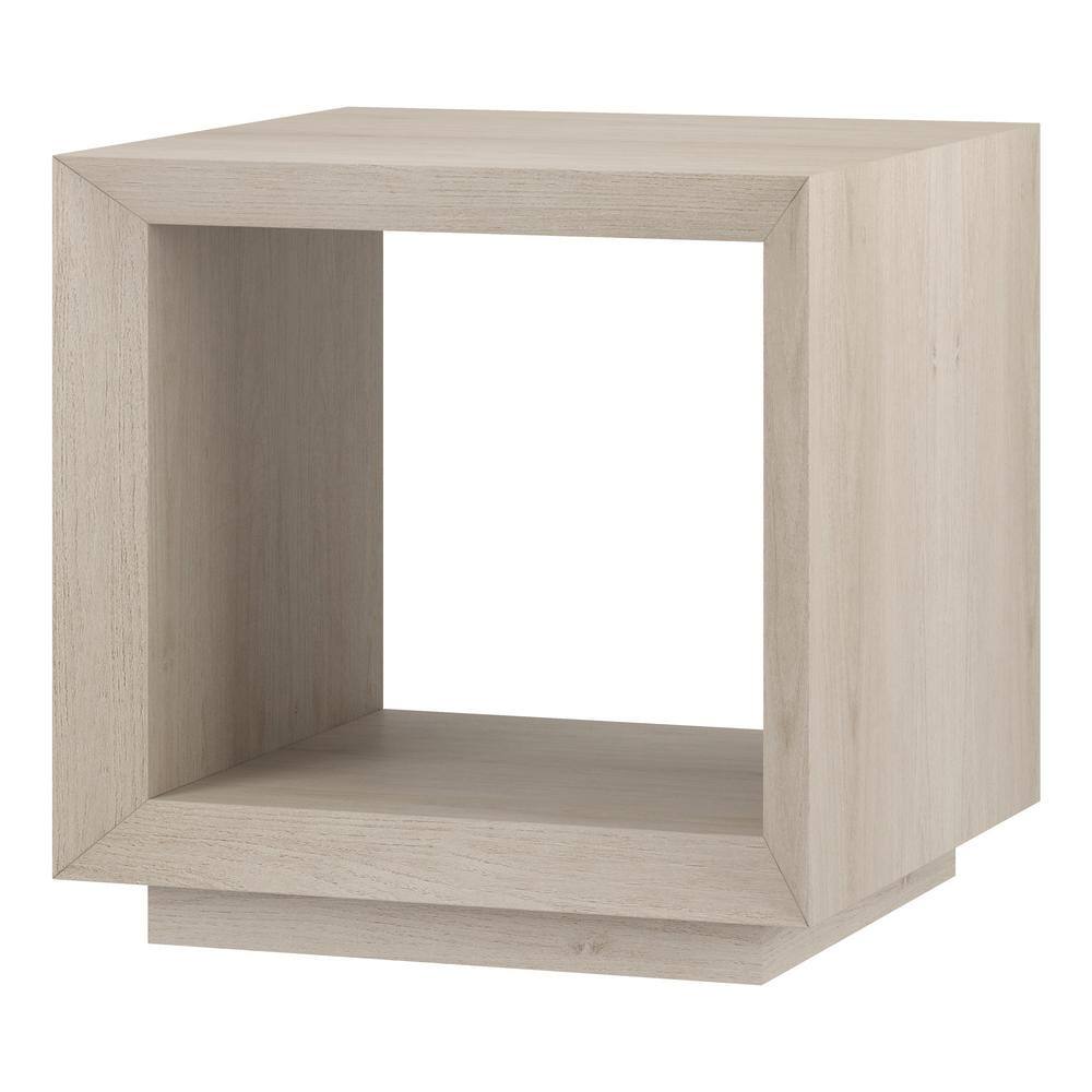 Tannen 22 in. Antiqued Gray Oak Rectangular MDF Top End Table - thumbnail 7