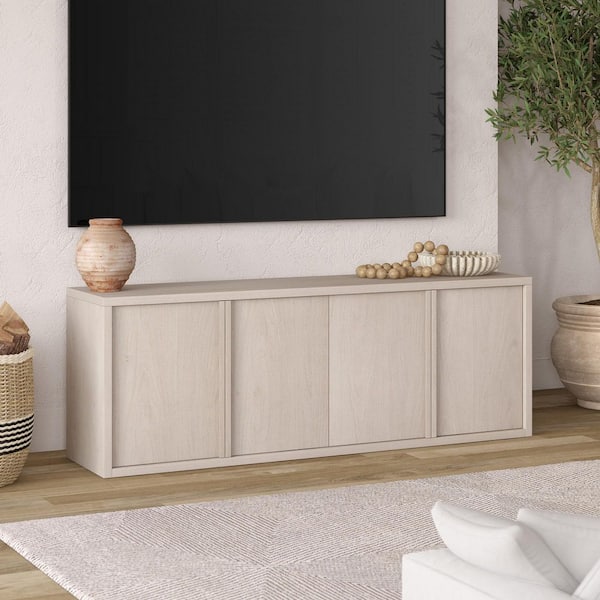 Reviews for Meyer&Cross Savin 68 in. Alder White TV Stand Fits