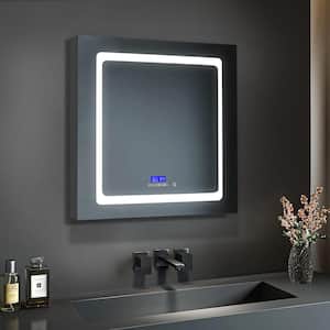 Bracciano 30 in. W x 32 in. H Surface-Mount LED Mirror Medicine Cabinet with Defogger