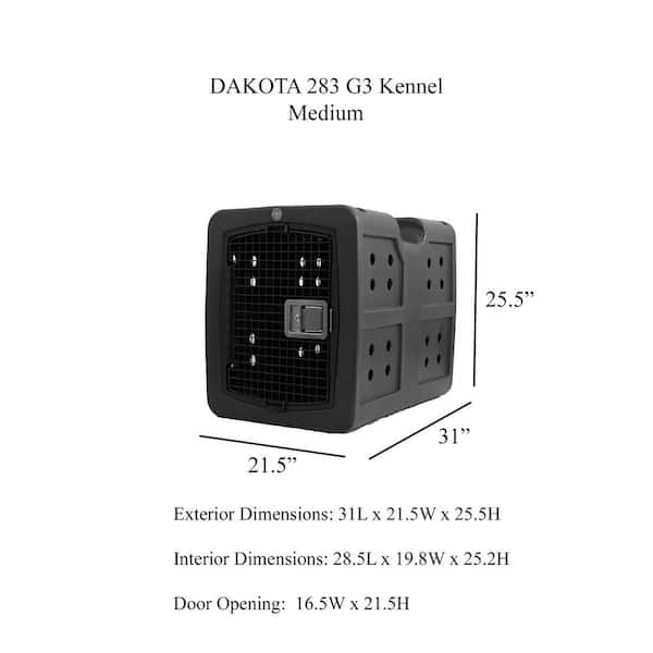 DAKOTA 283 D2-G3MED-FRM-COY Dakota Framed Door Medium Coyote Granite Kennel DAKOTA 283 D2-G3MED-FRM-COY Dakota Framed Door Medium Coyote Granite Kennel - 3