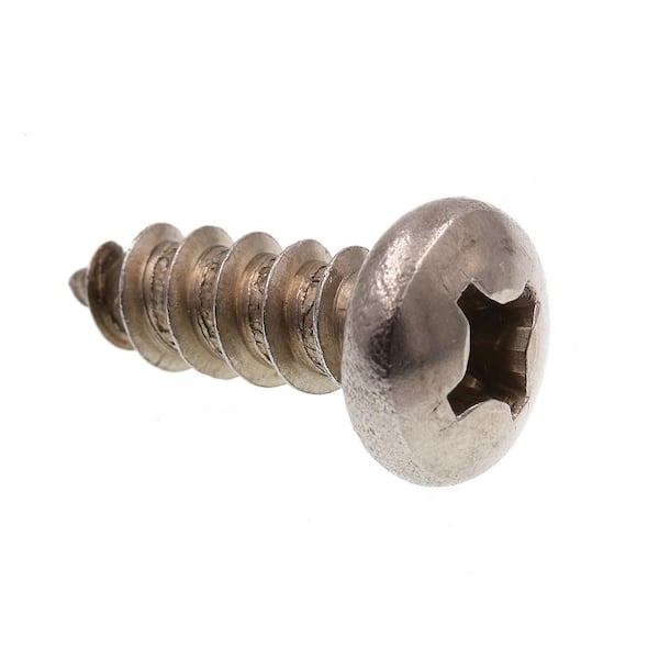 Prime-Line #14 x 3/4 in. Grade 18-8 Stainless Steel Self-Tapping Pan Head Phillips Drive Sheet Metal Screws (25-Pack)