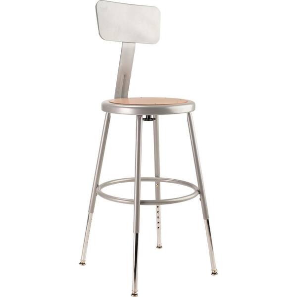 National Public Seating 6218HB Stools 19-27 Grey 
