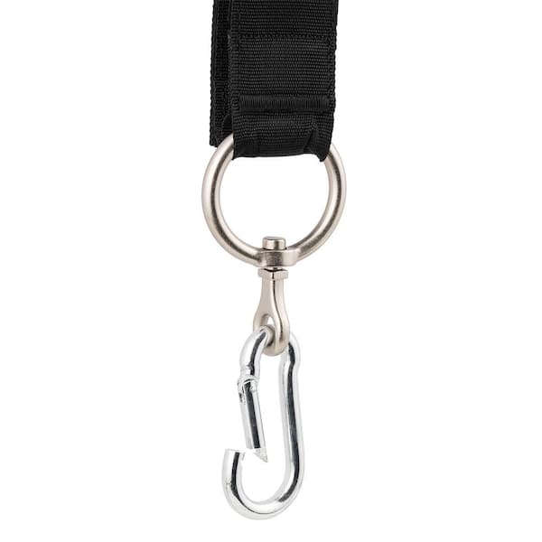Husky 36 in. Heavy-Duty Hanging Carabiner Strap Zinc-Plated