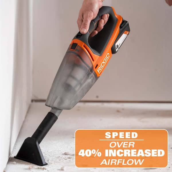 RIDGID 18V Cordless Hand Vacuum Kit with 2.0 Ah Battery and Charger with  3-Pack Hand Vac Replacement Filter R8609021KN-AC32VF31 - The Home Depot