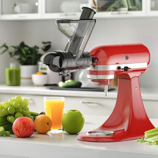 Masticating Cold Press KitchenAid Compatible Plastic Silver Juicer Attachment 1 Pack