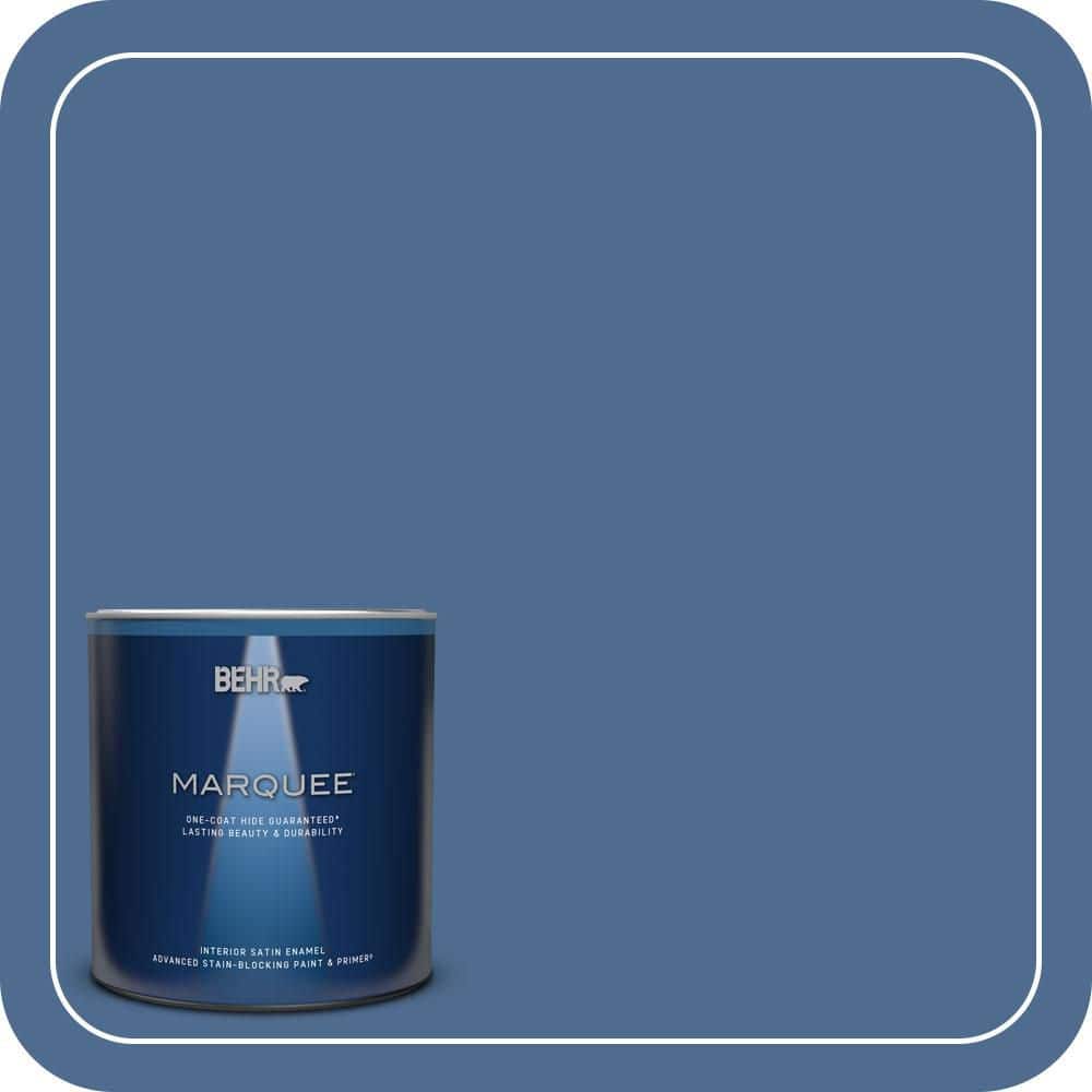 1 qt. #590D-6 Wickford Bay Satin Enamel Interior Paint & Primer product image for price tracking