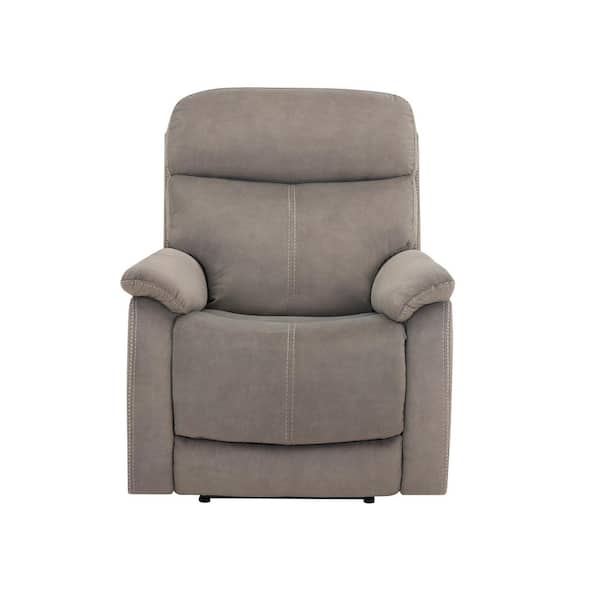 Steve Silver Surrey Taupe Leather Power Recliner