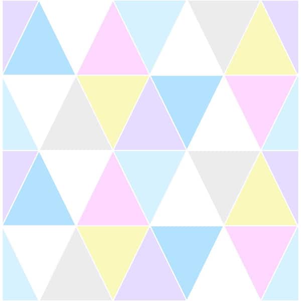 Unbranded Harlequin MulticoloRed Pastels Paper Strippable Roll  Covers 56 sq. ft.