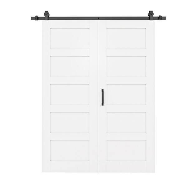 Reviews for ARK DESIGN 56 in. W. x 80 in. Paneled 5Lite White Primed